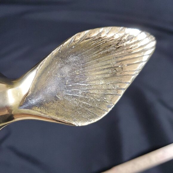 VTG Solid Brass Deer Head Wall Mount Polished Brass Stag Sculpture Rustic Lodge - Picture 13 of 14